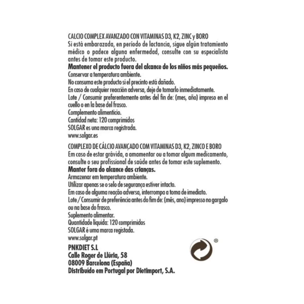 Solgar Ultimate Bone Support Articulações 120 comprimidos