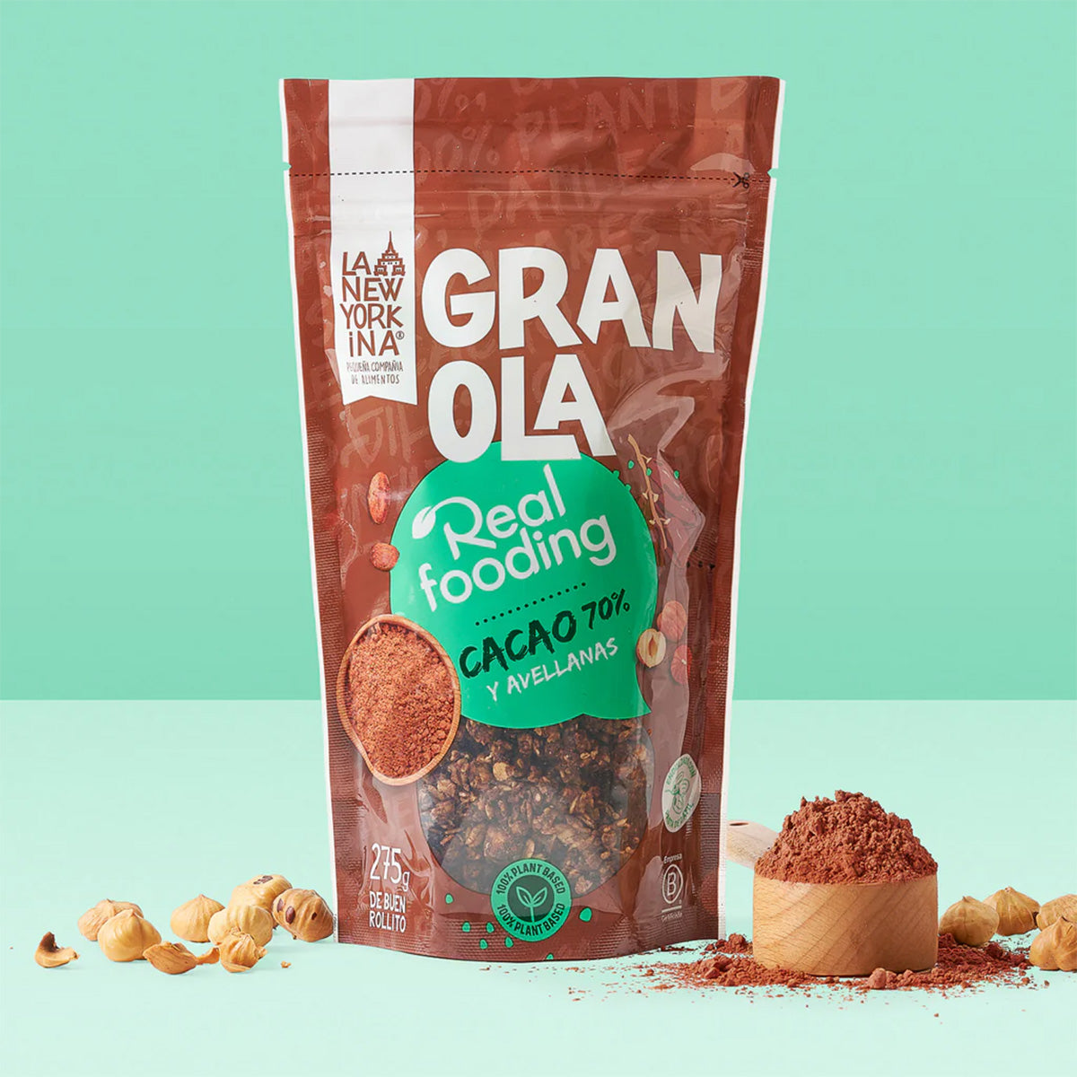 Granola Realfooding Cacau 70% La Newyorkina 275 g