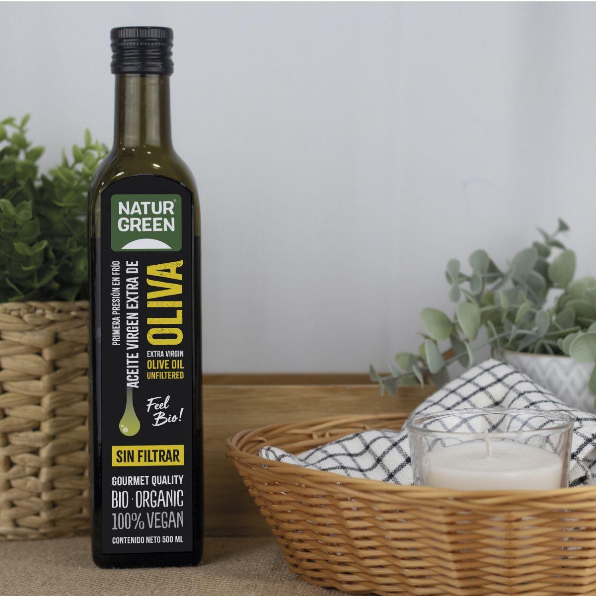 Azeite Virgem Extra Não Filtrado Bio NaturGreen, 500 ml