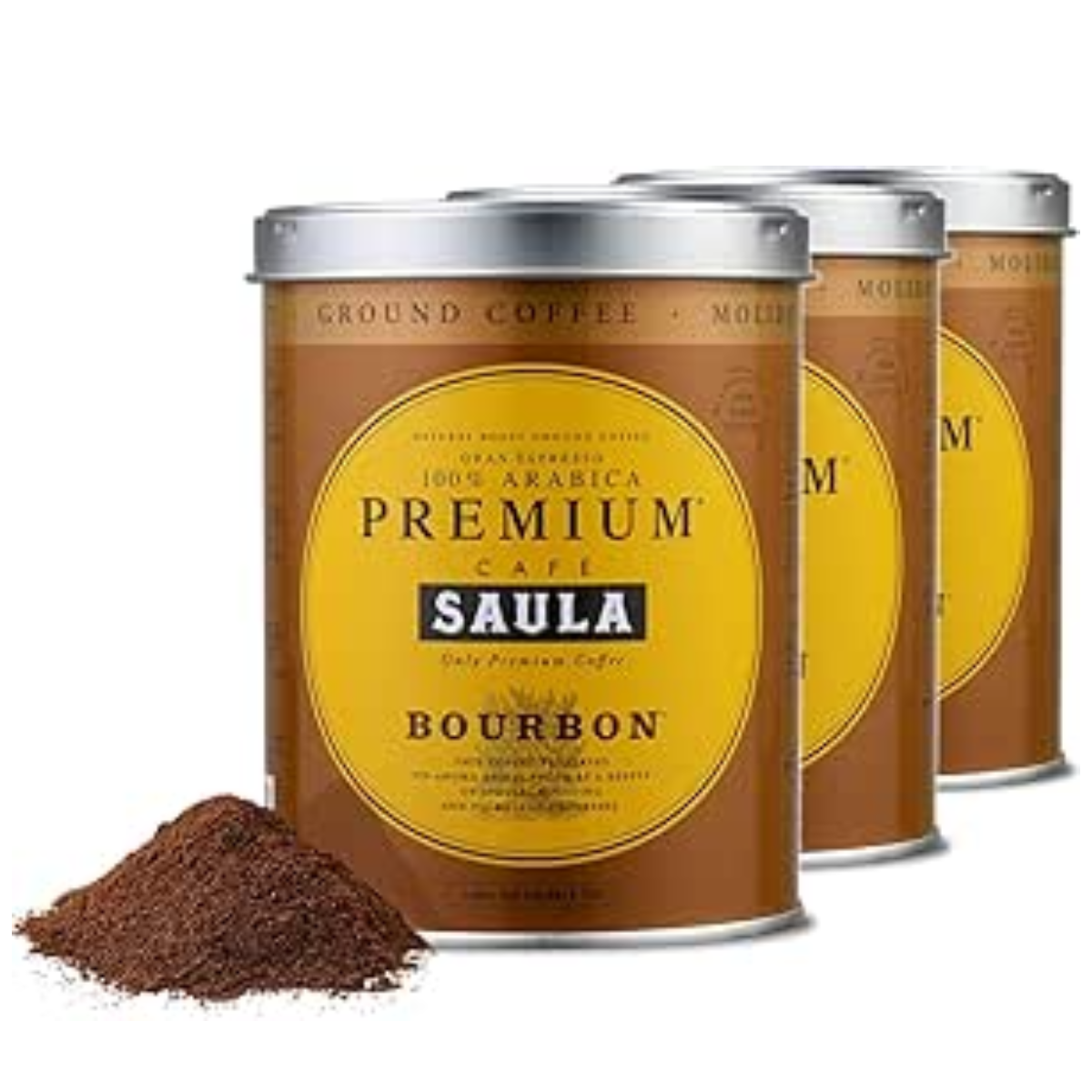 Embalagem x 3 cafés expresso moídos premium Bourbon Blend 250g