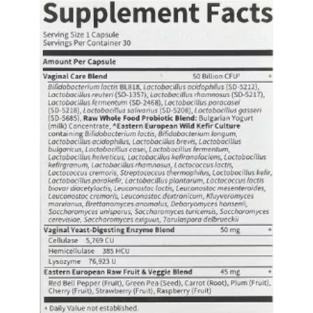 Raw Probiotics Vaginal Care 30 Caps_1