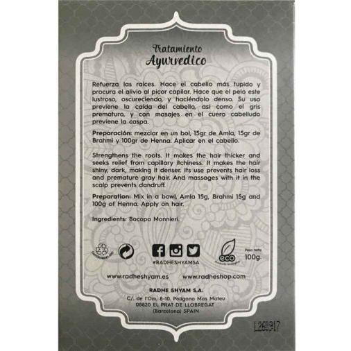Tratamento capilar ayurvédico Brahmi Rhade Shyam 100 g