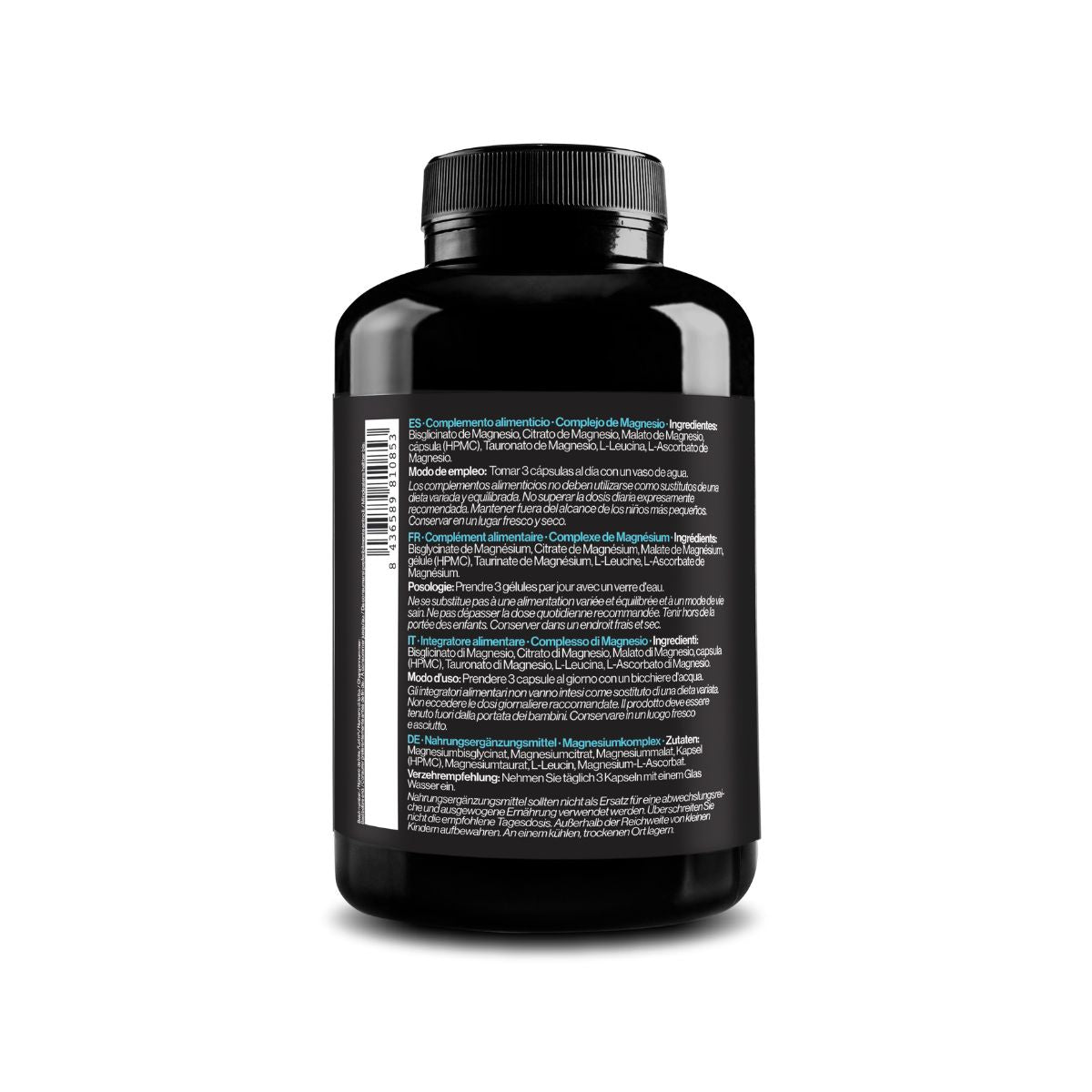 Complexo de Magnésio, 5 em 1, 180 Cápsulas Vegan Zenement