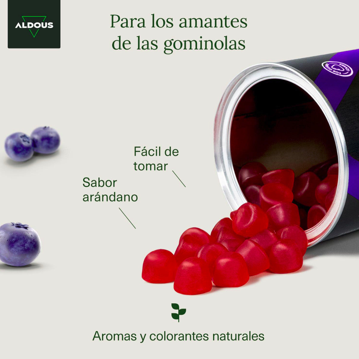 Melatonina em Aldous Gummies 120 gomas