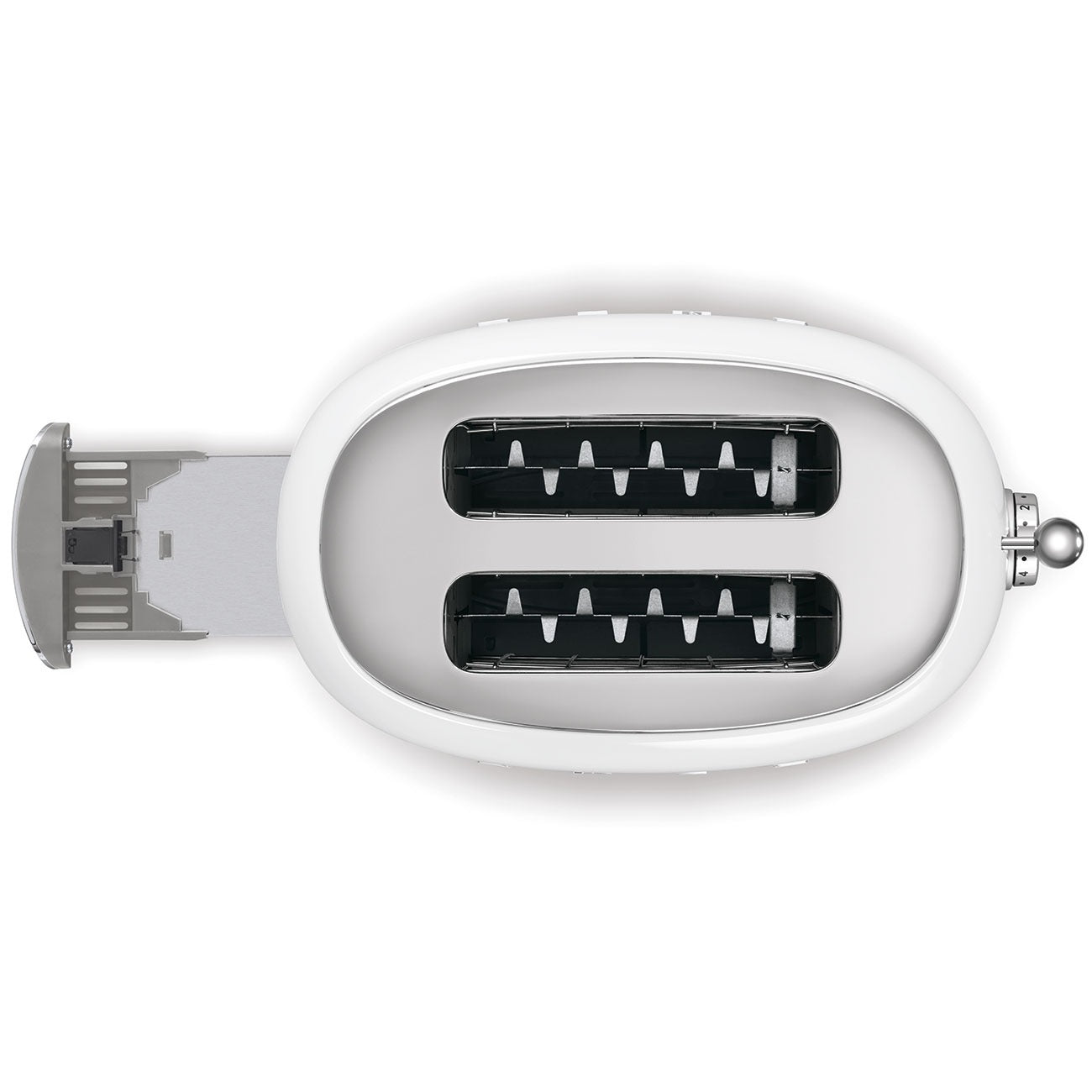 Tostador SMEG 2 ranuras 50's Style blanco