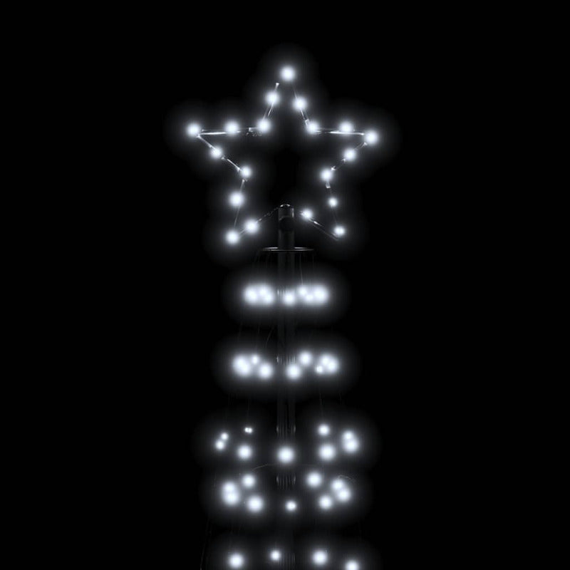 Vidaxl Árbol De Navidad Led Con Estacas 570 Leds Blanco Frío 300 Cm_5