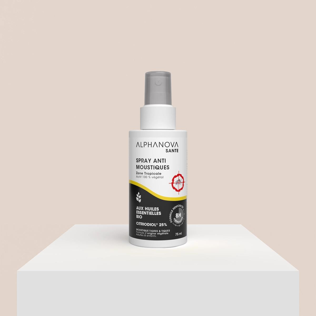 Anti Mosquitos Zona Tropical - Eficácia 8h Alphanova Santé 75 ml