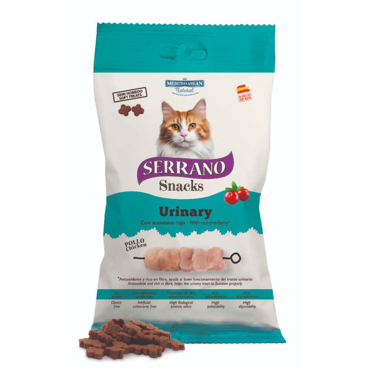 Serrano Snacks Frango Urinário com Arandos para Gatos 50g