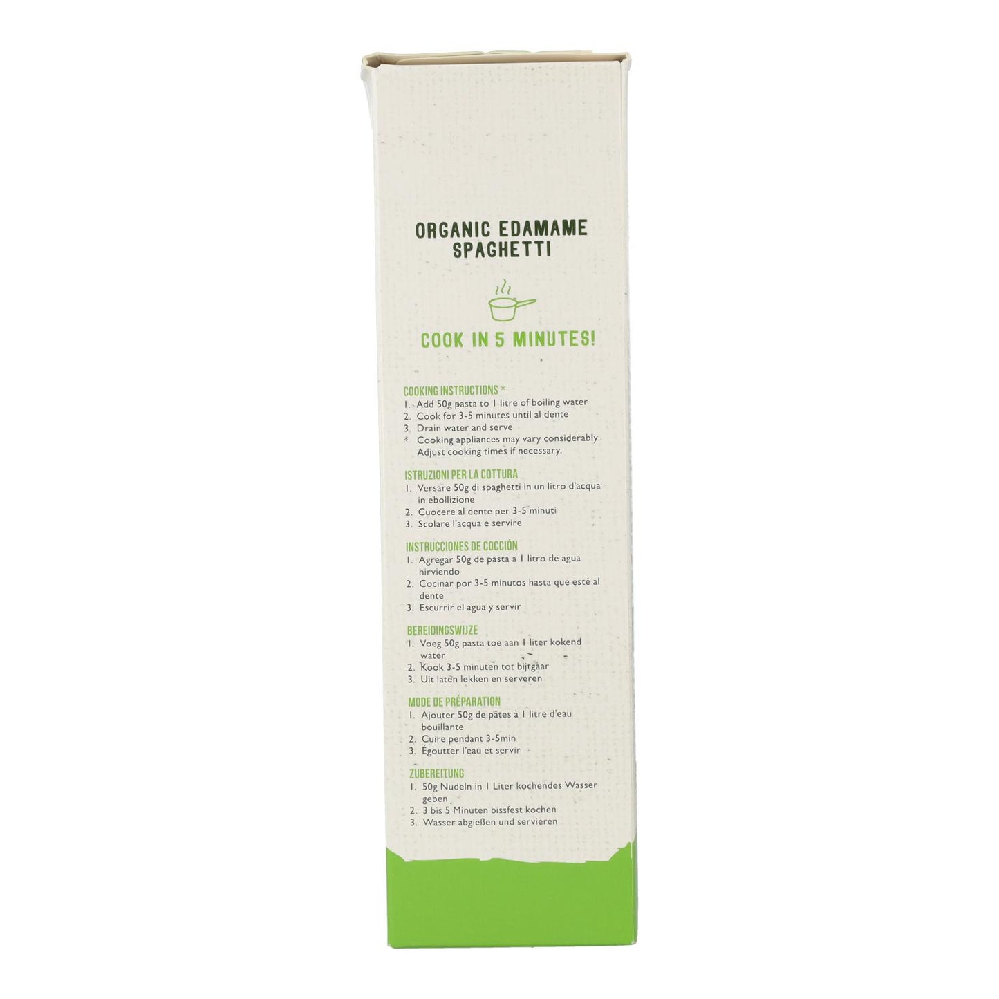 Esparguete vegan de edamame Eco sem glúten Slendier 200 g