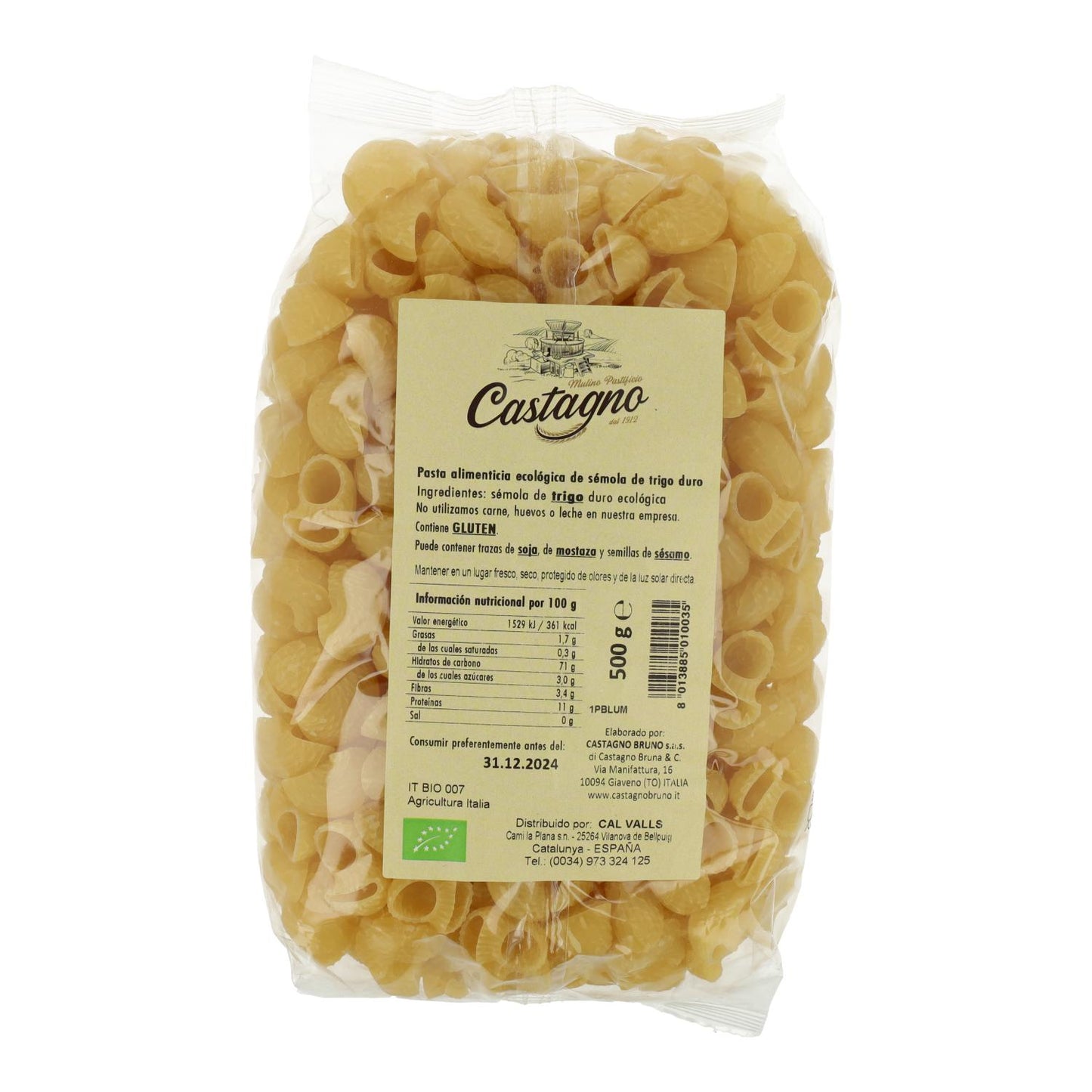 Galetes de Trigo Duro ECO Castagno 500 g