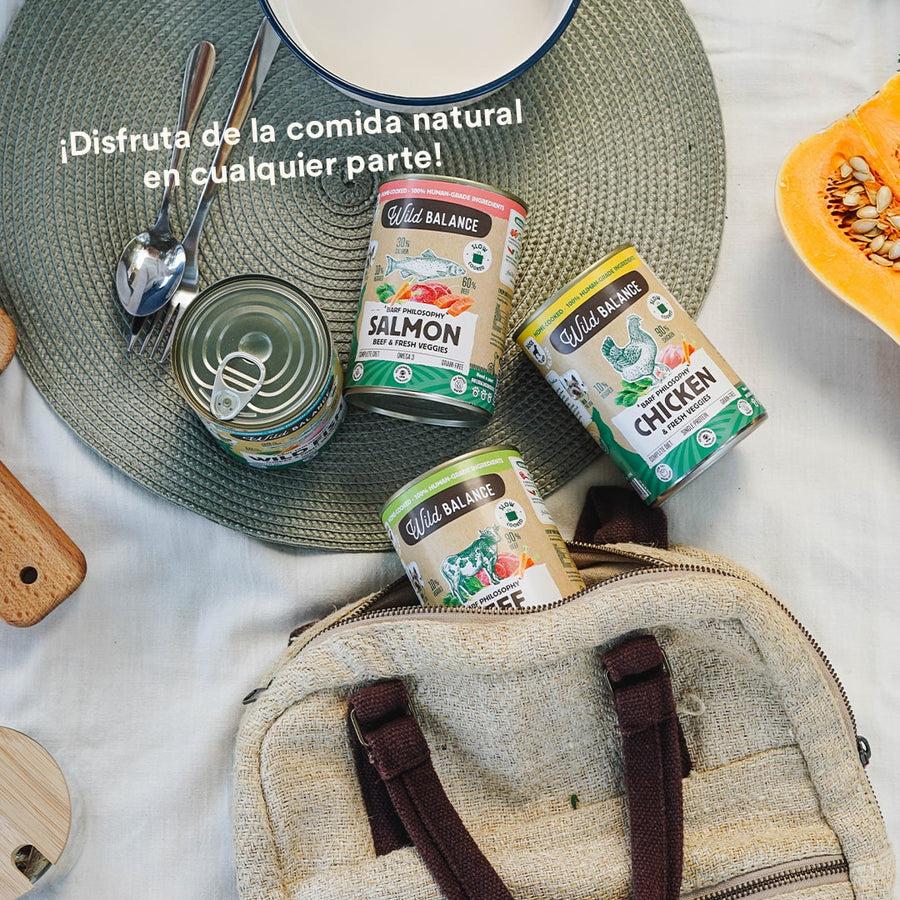 Wild Balance Salmão e Carne Barf Lata para Cães 400g