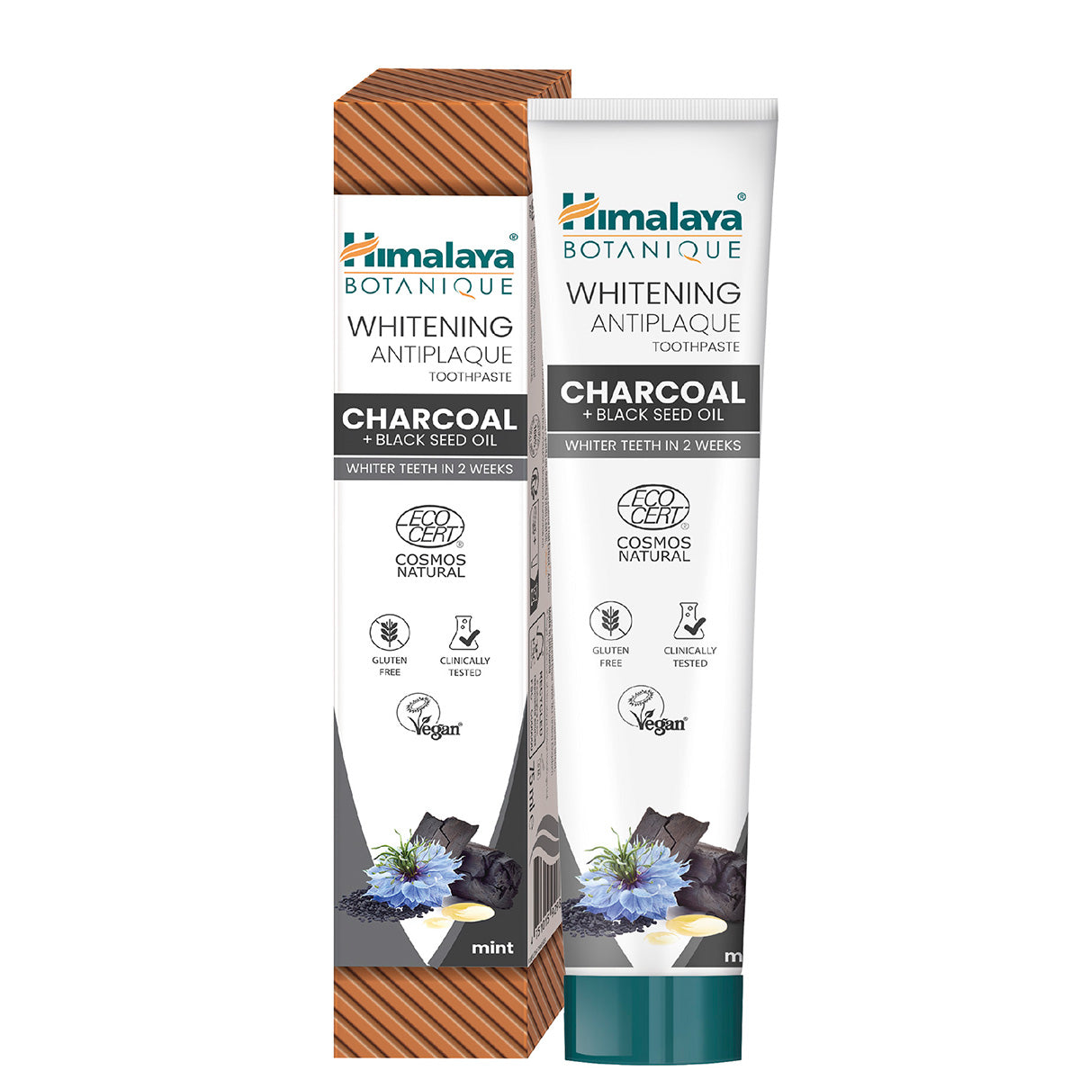 Dentífrico Botanique Blanqueador Carbón y Aceite de Semilla Negra - 75 ml Ecocert