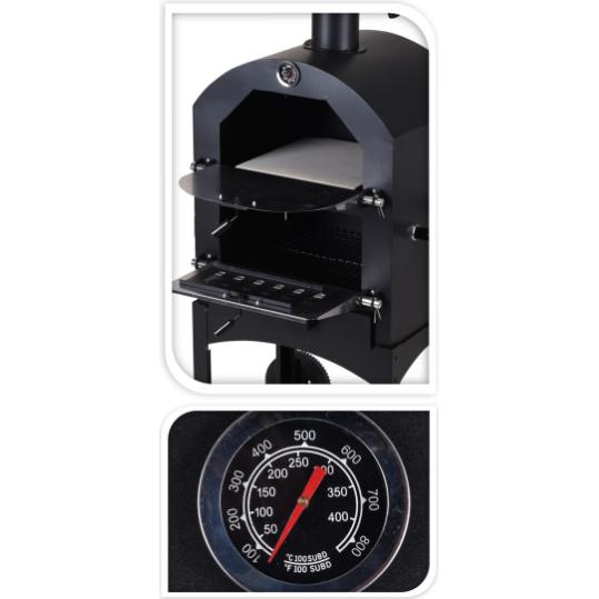Forno de pizza para churrasco 68x48x156cm.