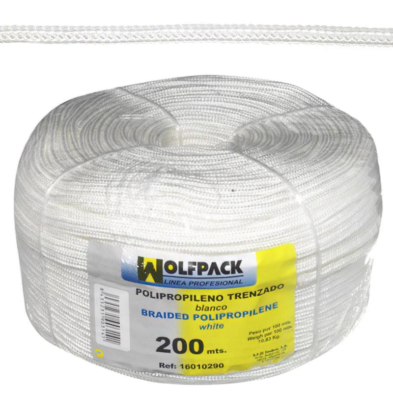Cuerda Trenzada Polipropileno Blanca (bobina 200 M.)_0