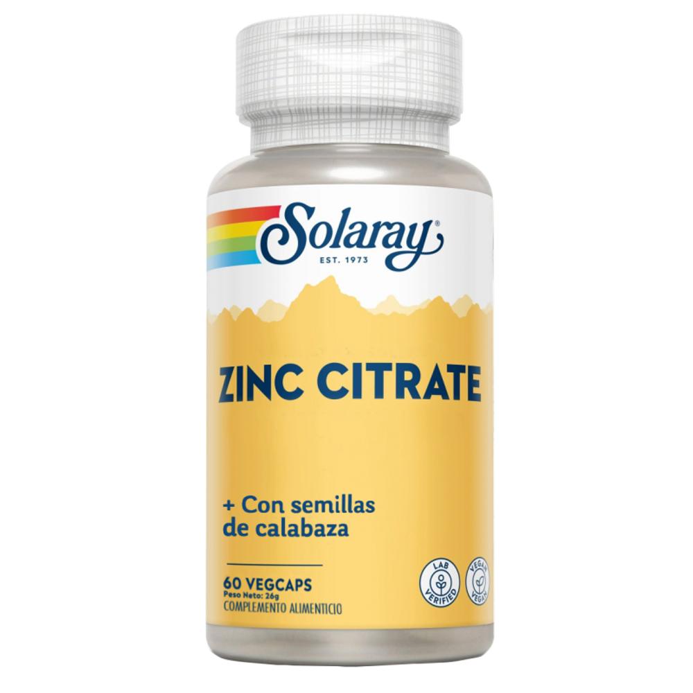 Solaray Zinco Semente de abóbora 60 cápsulas