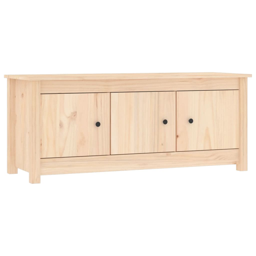 Mueble Zapatero De Madera Maciza De Pino 110x38x45,5 Cm / Vetonek_5