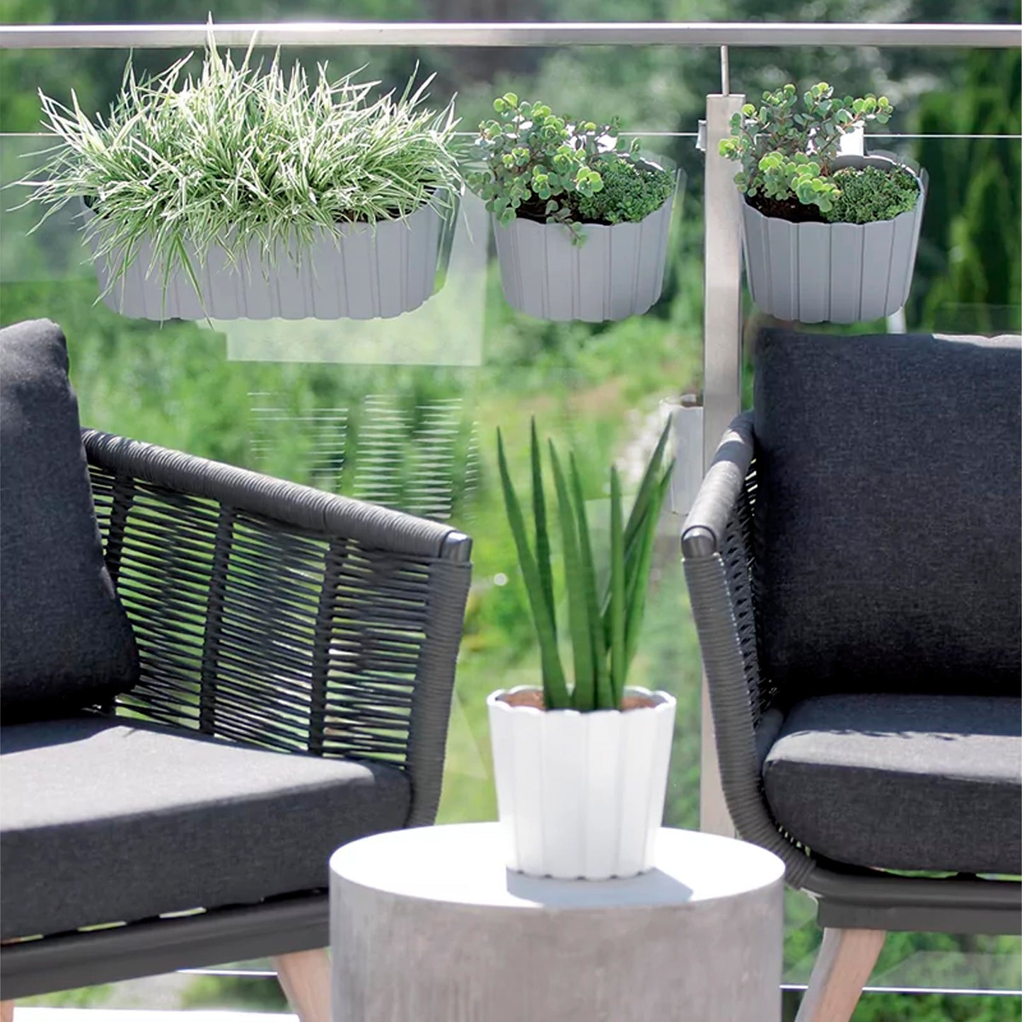 Maceta Boardee Hook 1,4l., Dimensiones (mm) 144x212x130, Color Antracita