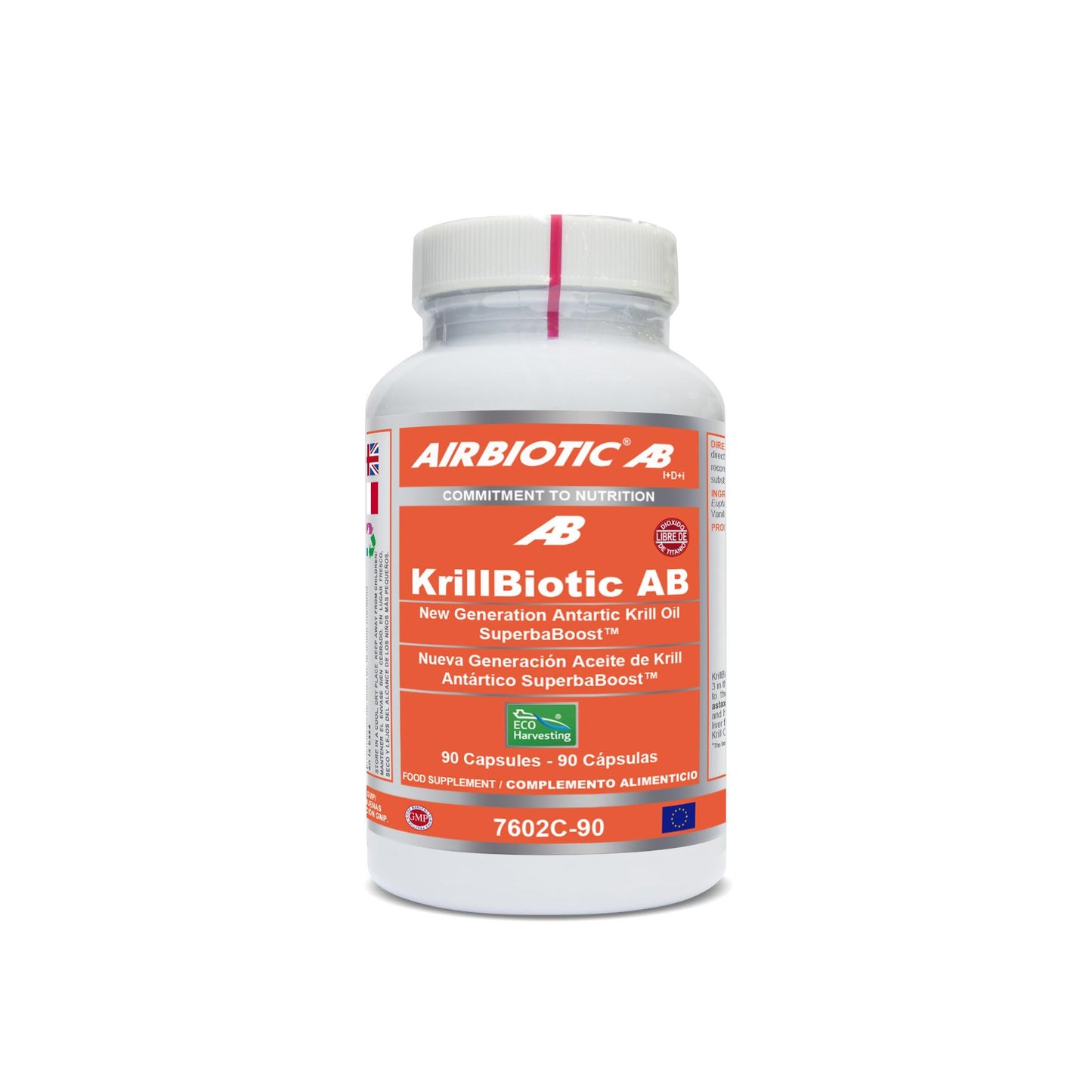 Krillbiotic Ab Ómega 3,6 e 9 Airbiotic 90 Cápsulas