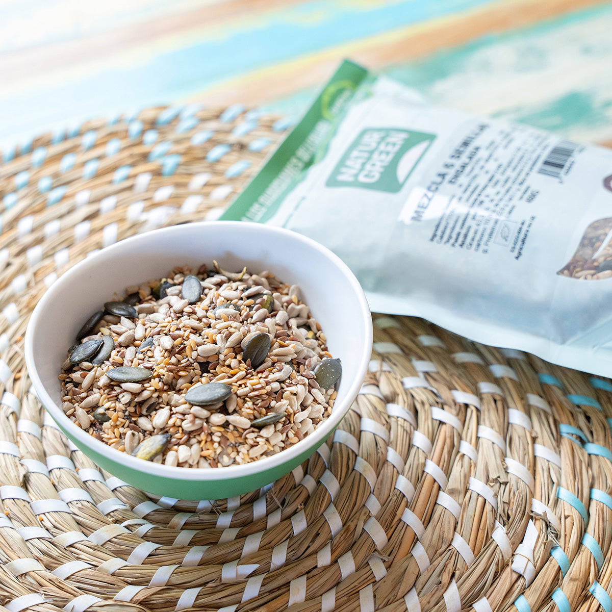 6 Mistura de Sementes para Salada, NaturGreen, 450g