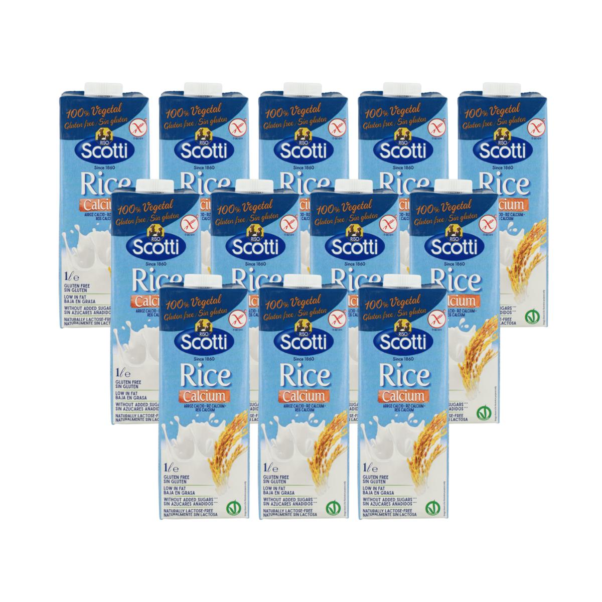 Bebida de Arroz e Cálcio PACOTE x 12 Scotti 1L