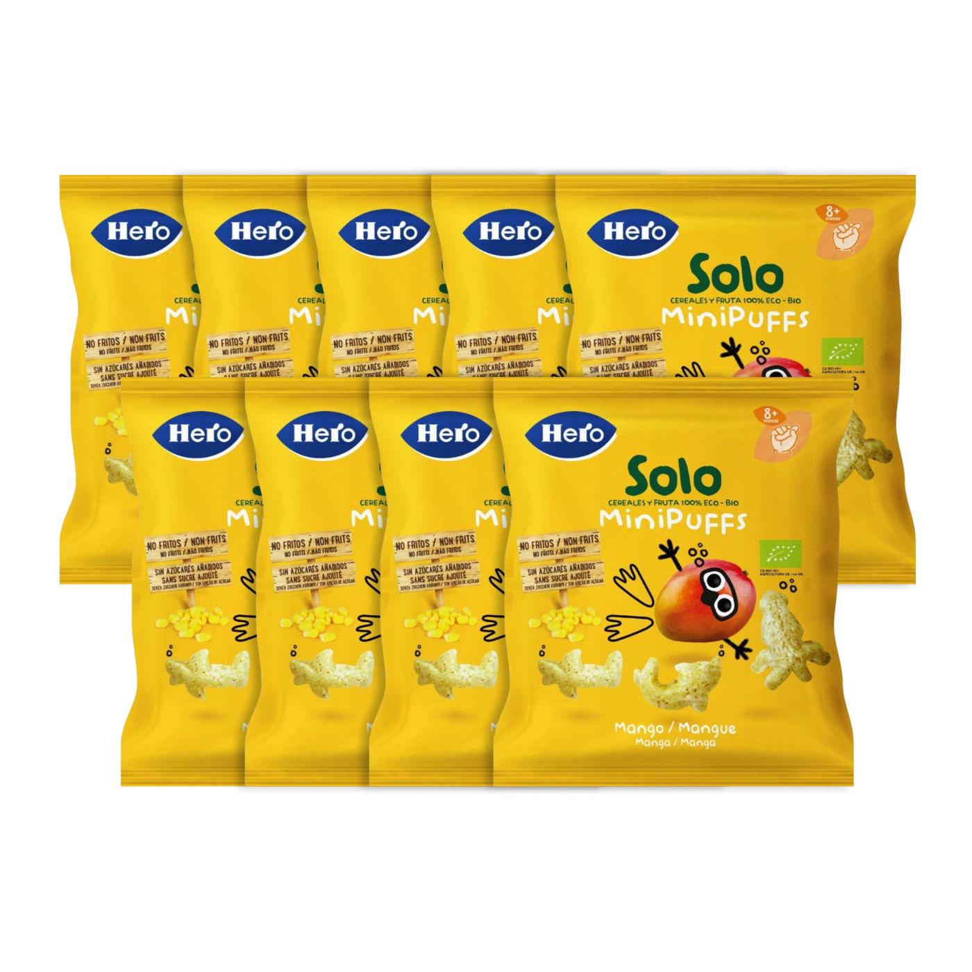 Pack x9 Eco Mango Snacks 18 g - Hero Solo