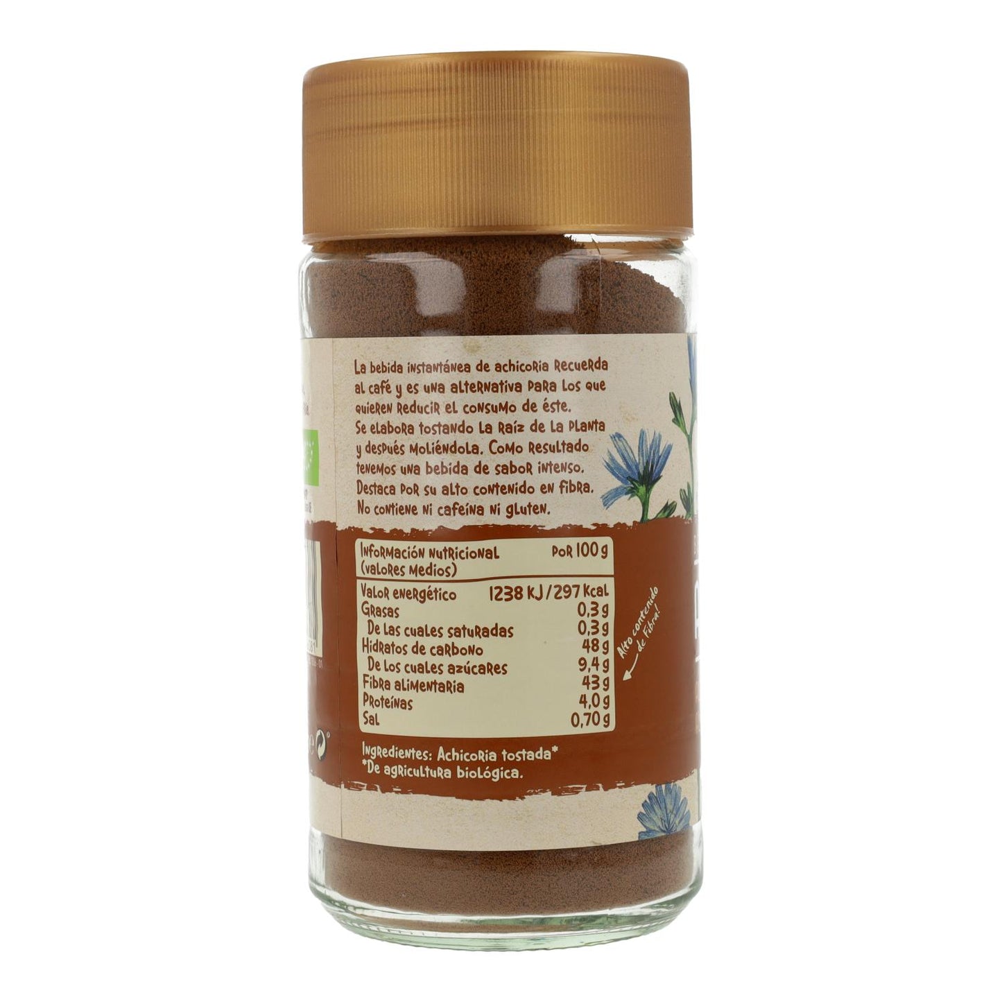 Chicória Solúvel Orgânica Sem Glúten Biocop 100g