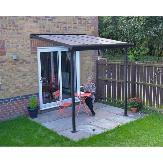 Pérgola anexa Sierra 224x224 cm cinzento