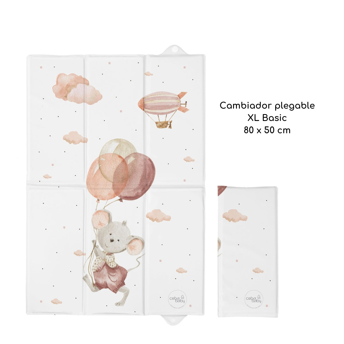 Basic Cambiador Plegable Xl Ceba Baby | Más Espacio Fuera De Casa, Sin Ocupar Más En El Bolso_5
