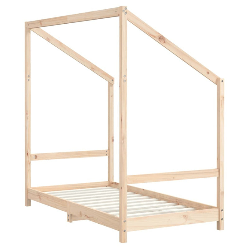 Vidaxl Estructura De Cama Para Niños Madera Maciza De Pino 80x160 Cm_5