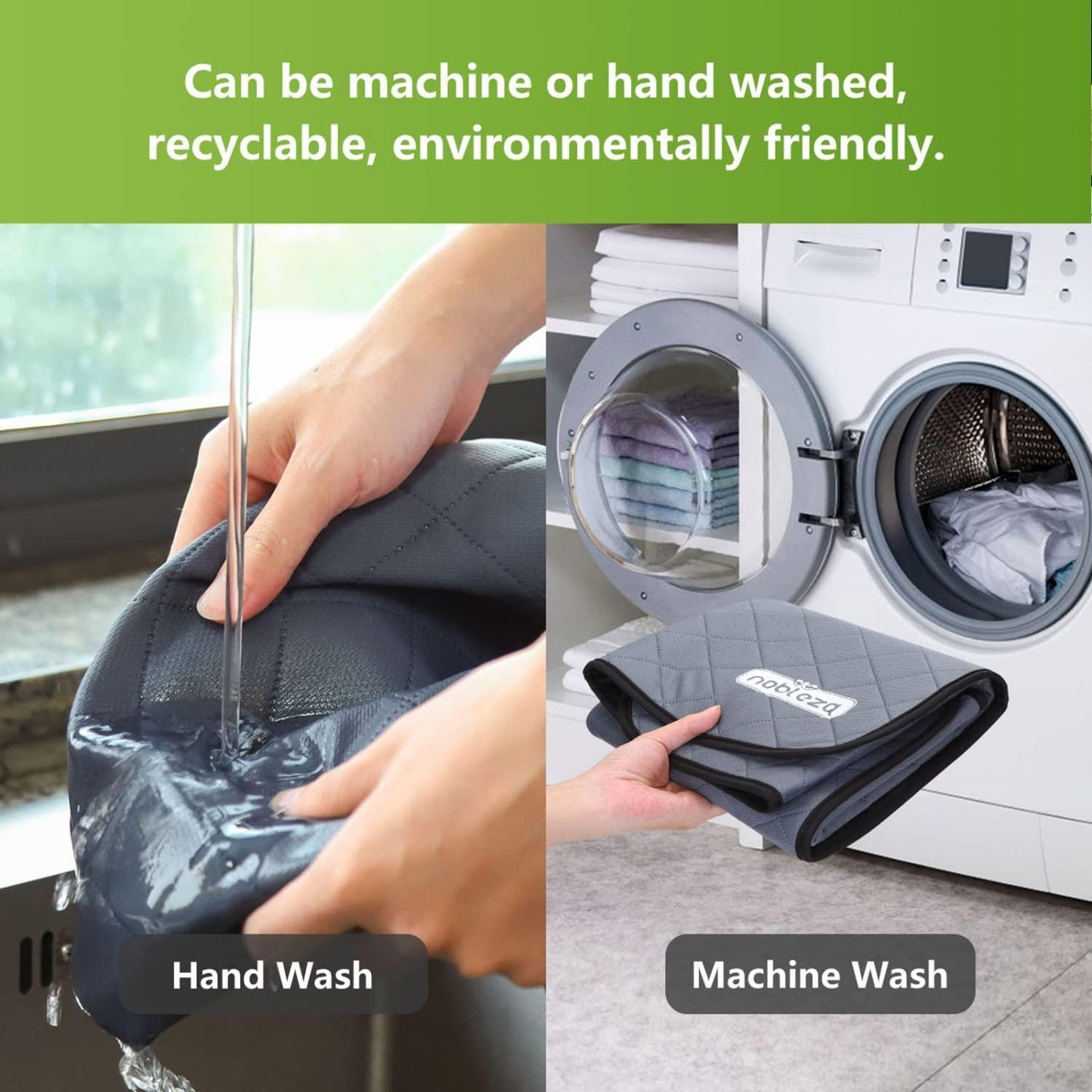 Tapetes de treino laváveis para animais de estimação Nobleza, pacote de 2