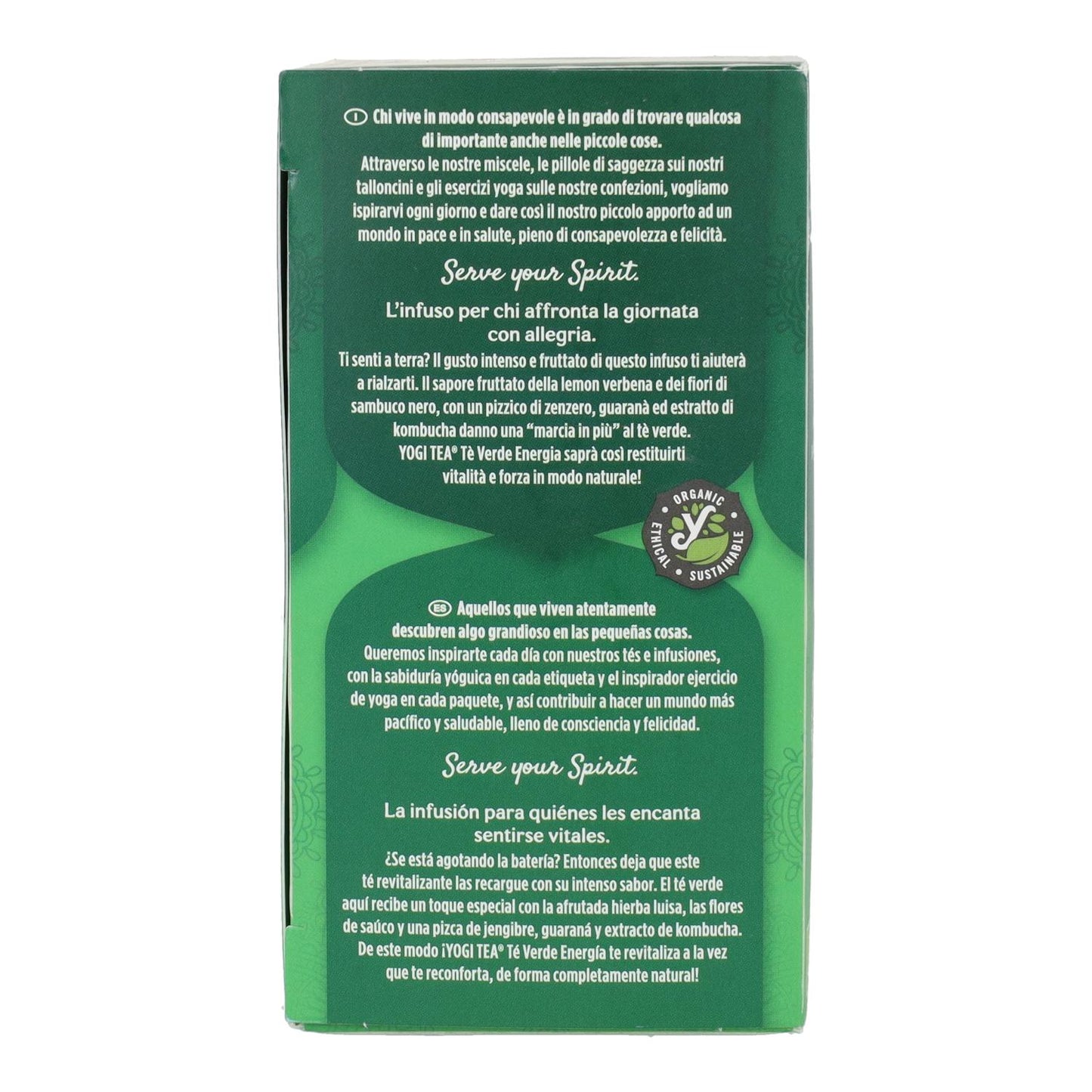Yogi Tea BIO Chá Verde Energia, 17 saquetas