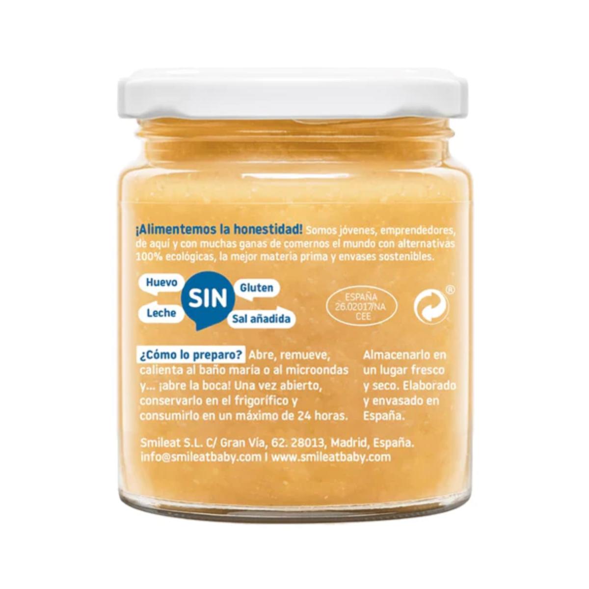 Smileat Pote Dourado Orgânico de Legumes com Pescada +6 meses 230g