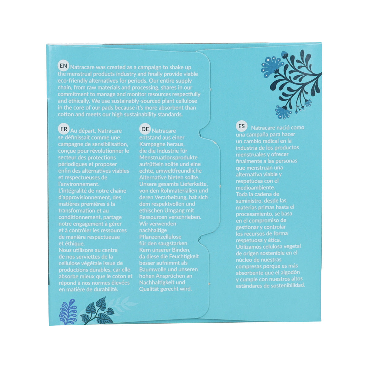 Absorventes Natracare Super Organic com Aladas, 12 unidades