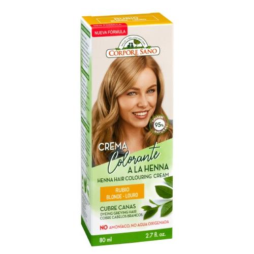 Corpore Sano Henna Creme Cobre Cabelo Grisalho Loiro 80 ml