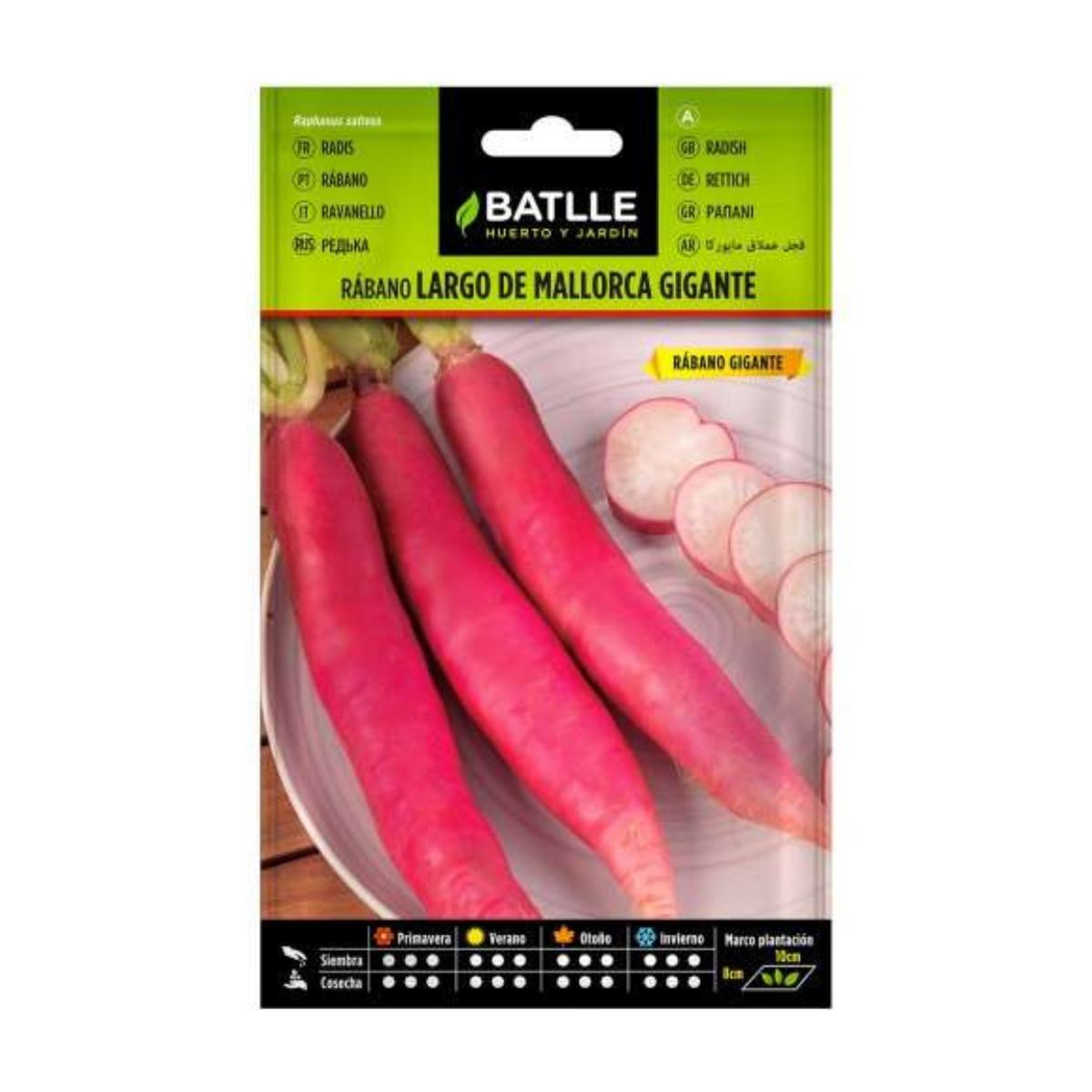 Sementes de rabanete gigante de Maiorca Batlle