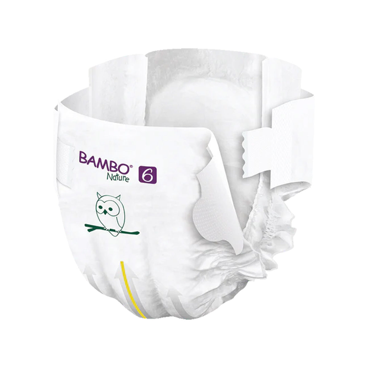 Fraldas Bambo Nature Baby Tamanho 6-16+kg (Embalagem de 6 x 20 unidades)