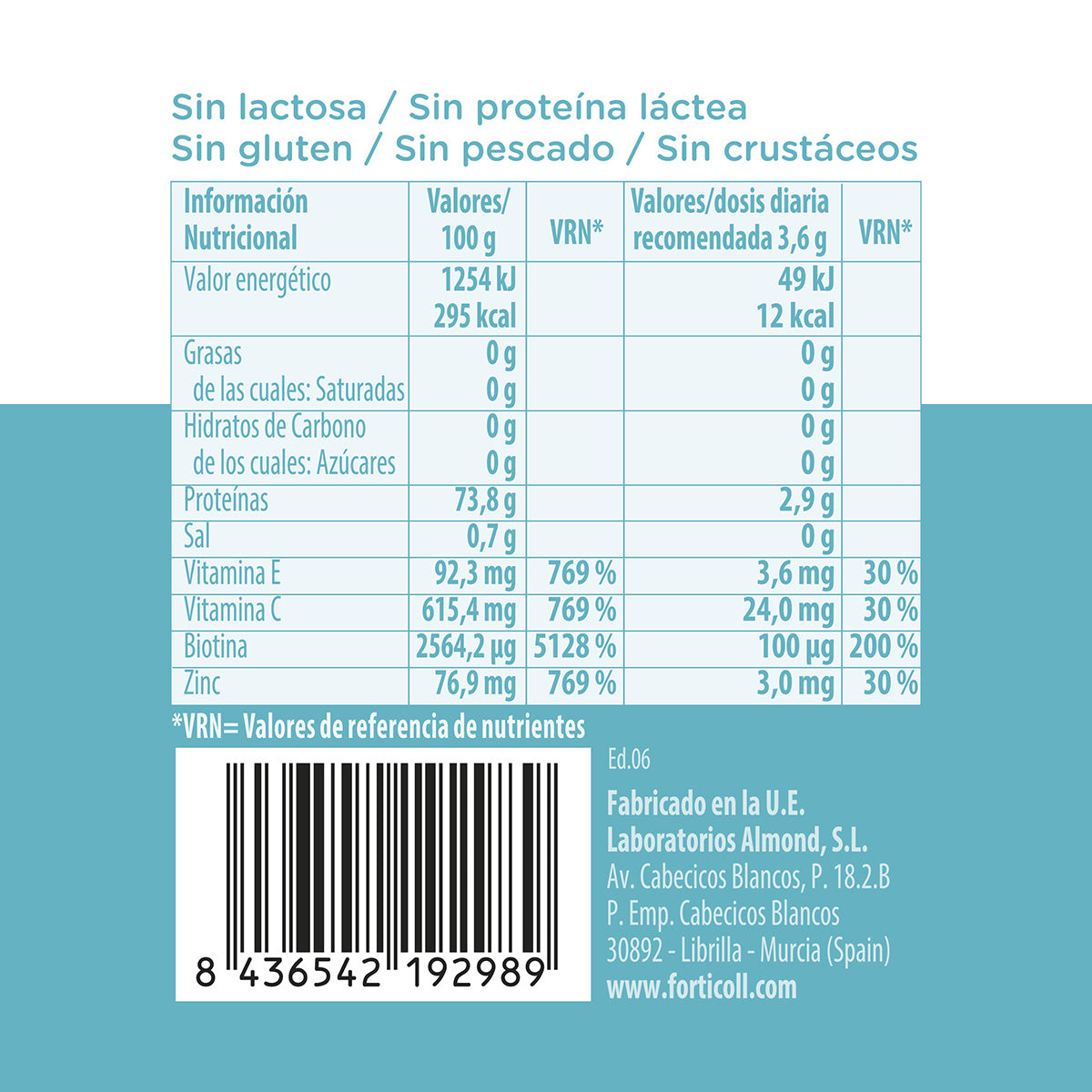 Colagénio Bioativo para Pele e Cabelo Forticoll 120 comprimidos