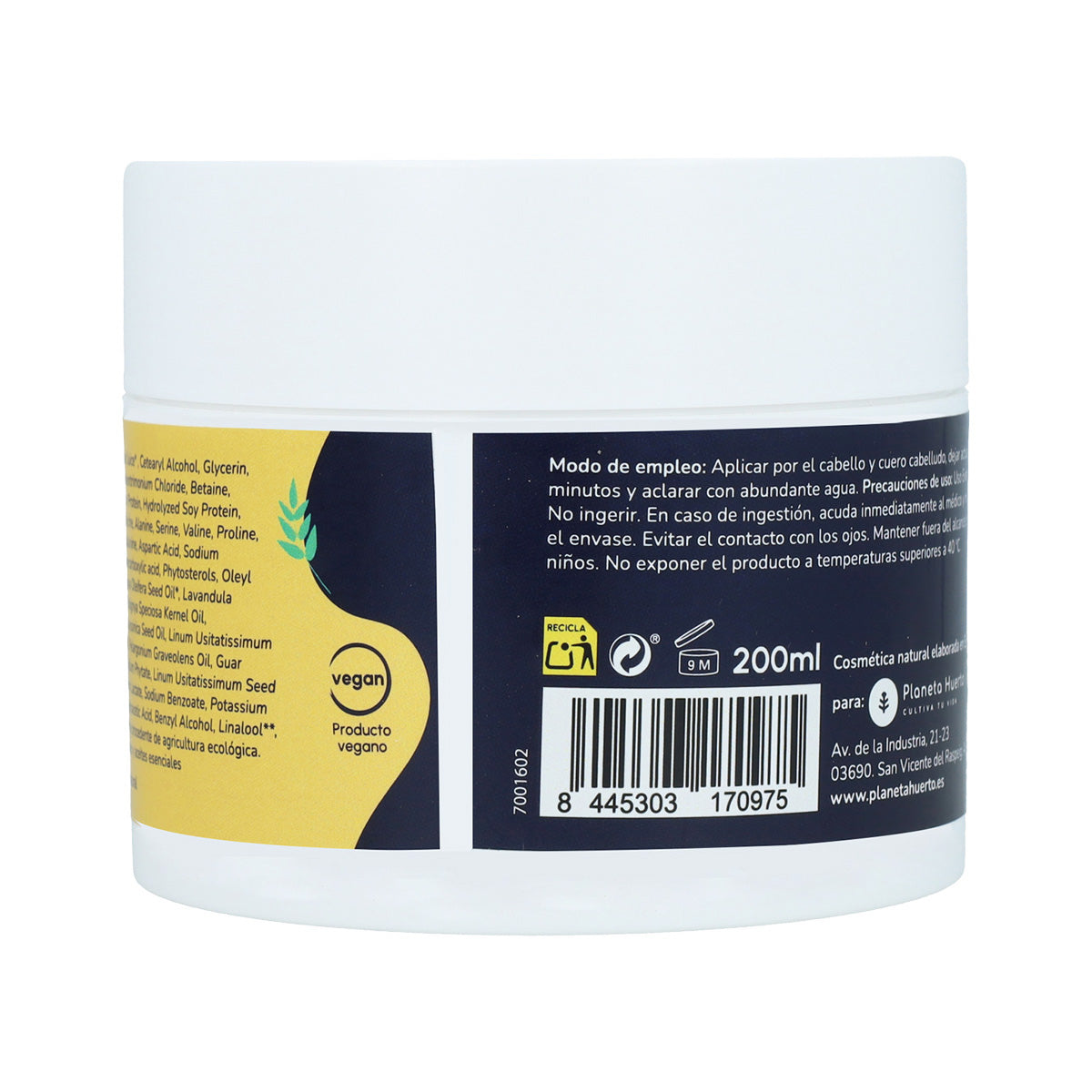 Máscara Hidratante Planeta Huerto Método Caracóis 200 ml
