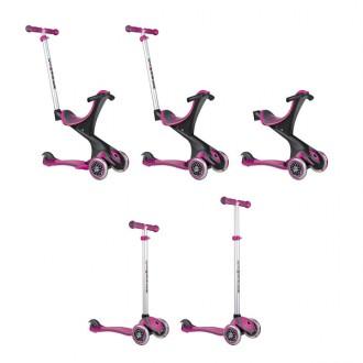 Scooter convertível 5 em 1 Globber Evo Comfort rosa