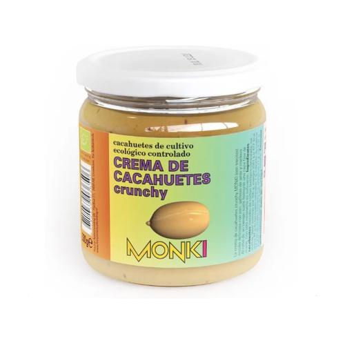 Manteiga de amendoim crocante biológica Monki, 330 g