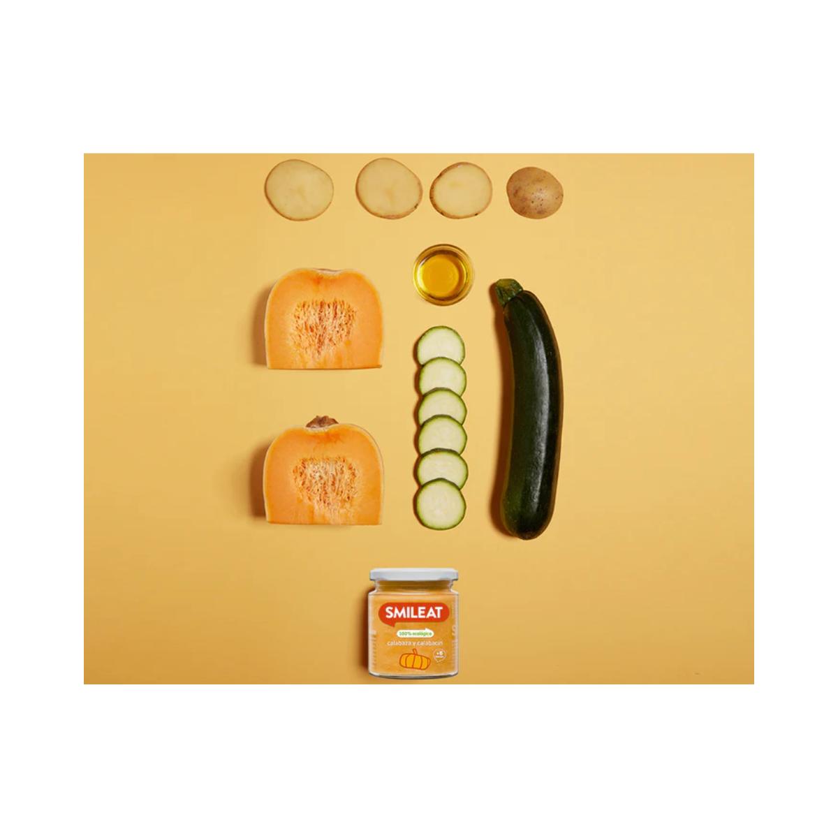 PROMOÇÃO 3x Smileat Abóbora e Courgette Biológicas Pote +6 meses, 230g