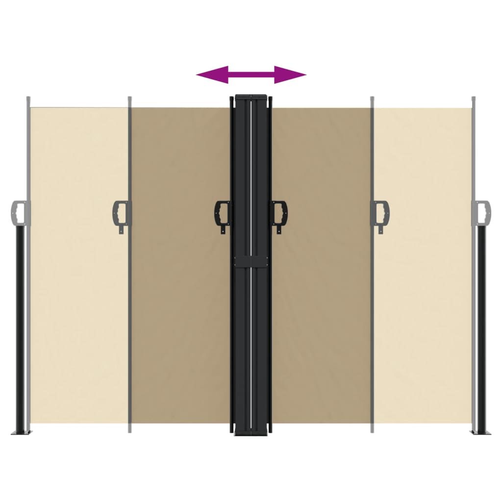 Vidaxl Toldo Lateral Retráctil Beige 180x600 Cm_4