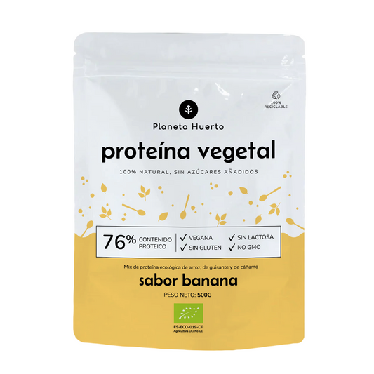Proteína Vegetal Biológica 76% Banana Planeta Huerto 500 g