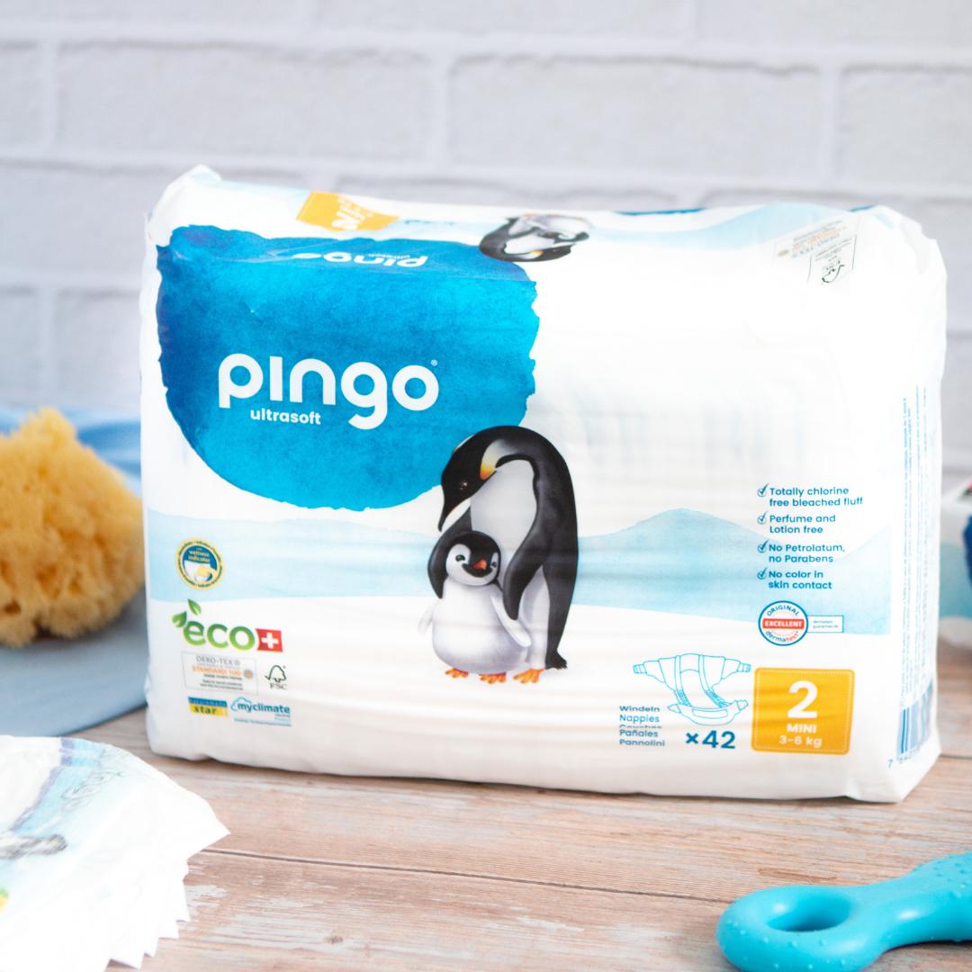 Pack poupança fraldas T2 (3-6kg) Pingo 168 unidades