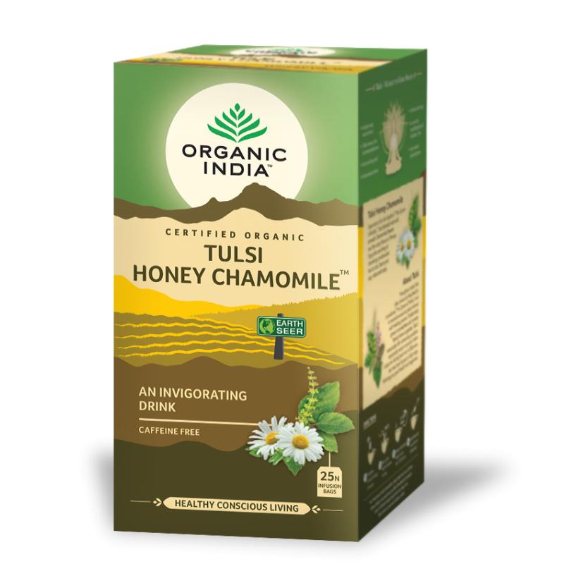 Tulsi Honey Camomille Biológico Índia 25 saquetas