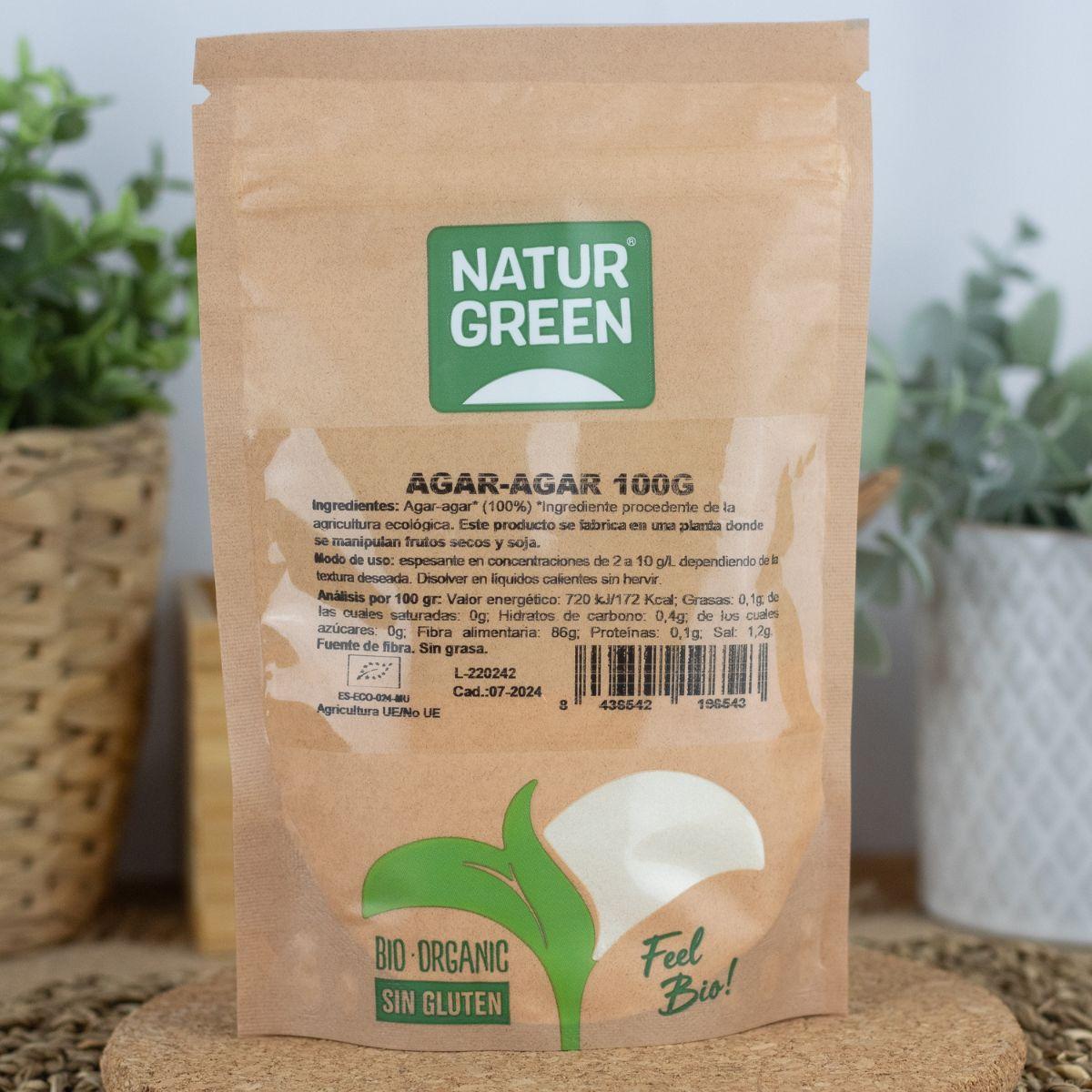 Bio Agar Agar em pó NaturGreen 100 g