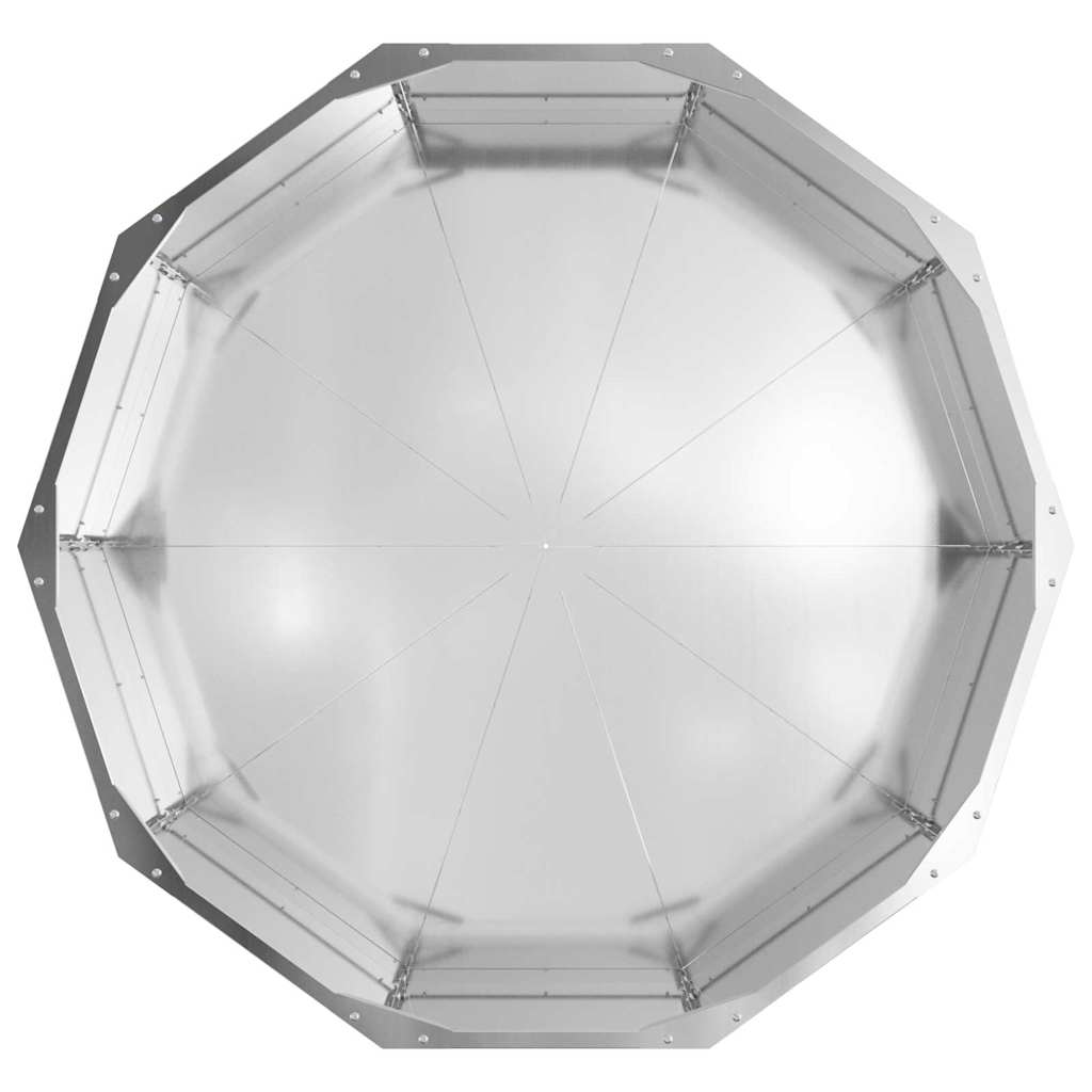 Jardinera Plateado 90 X 90 X 35 Cm Acero Galvanizado_5