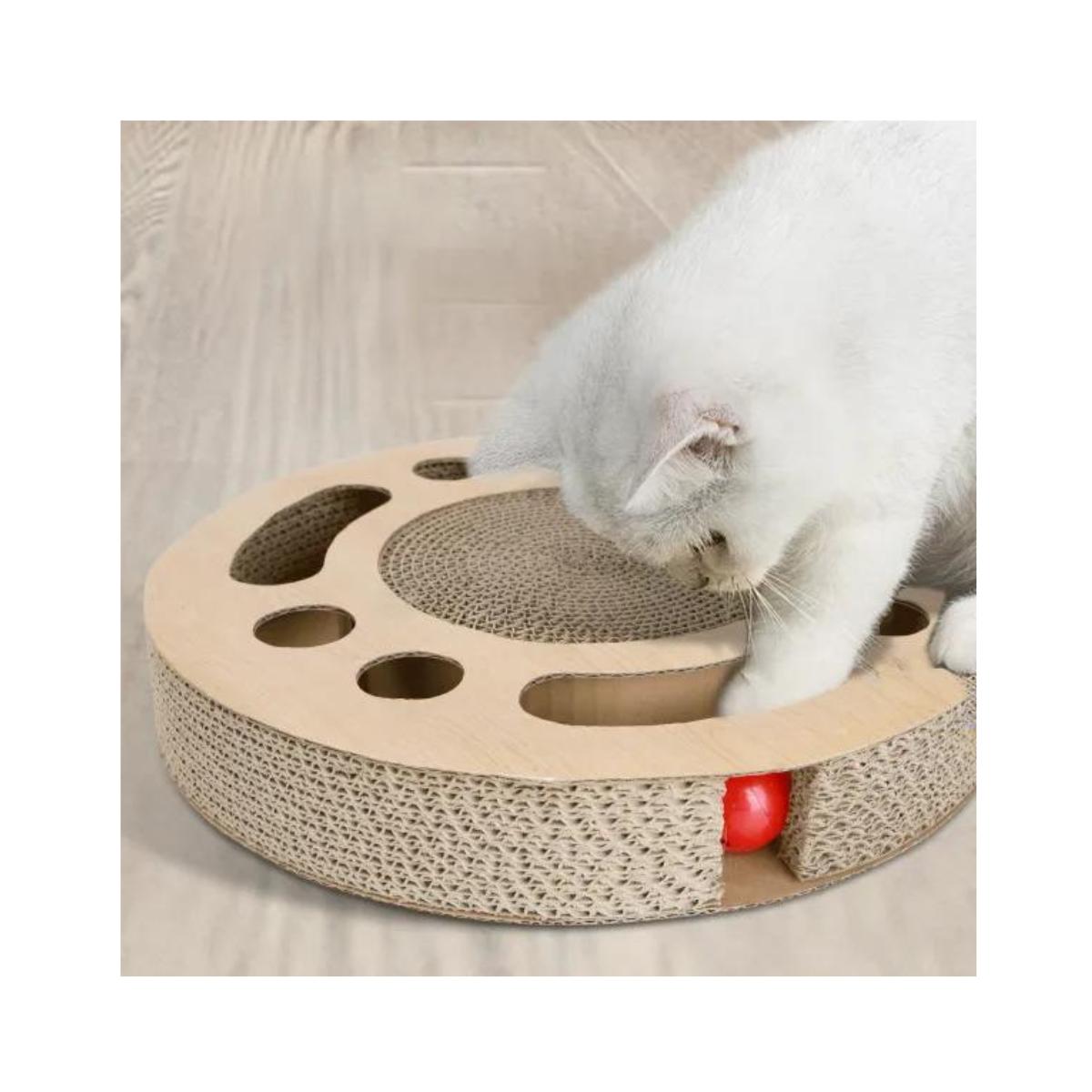 Arranhador circular multifuncional para gatos Nobleza com catnip