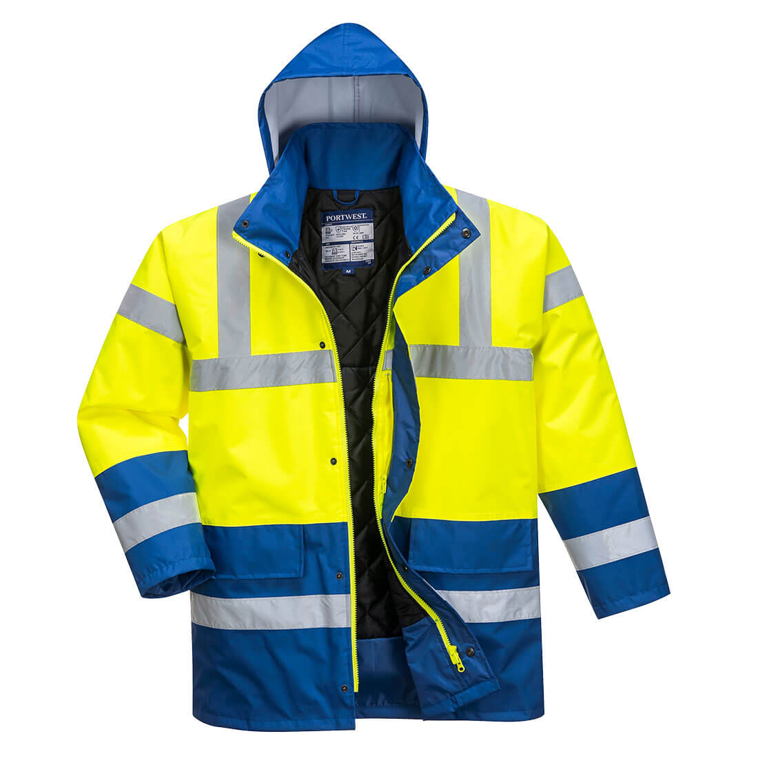 Parka De Alta Visibilidad Contrast Traffic / Xl / Amarillo-gris_5