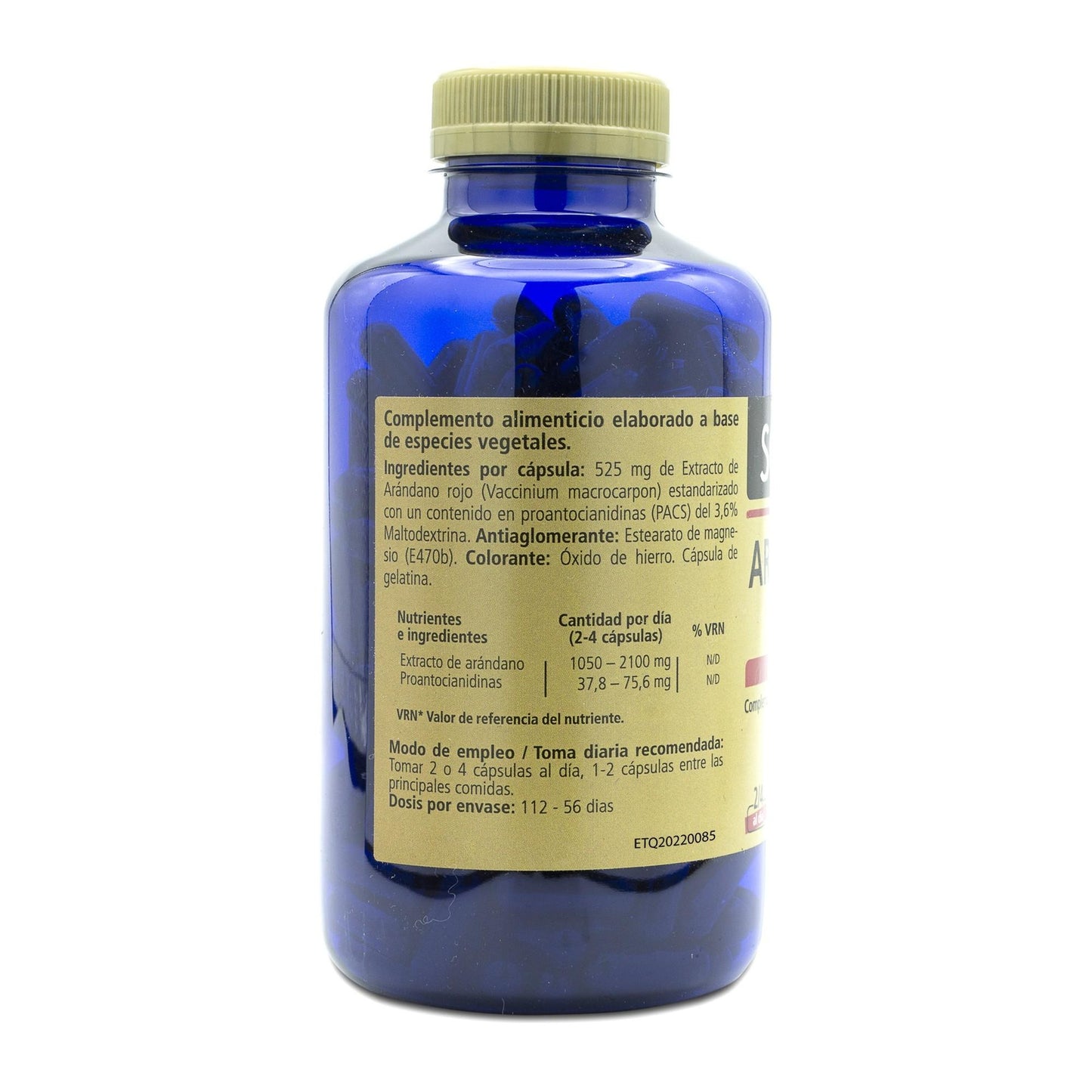 Cápsulas de Cranberry Americano 225 SANON 650 mg
